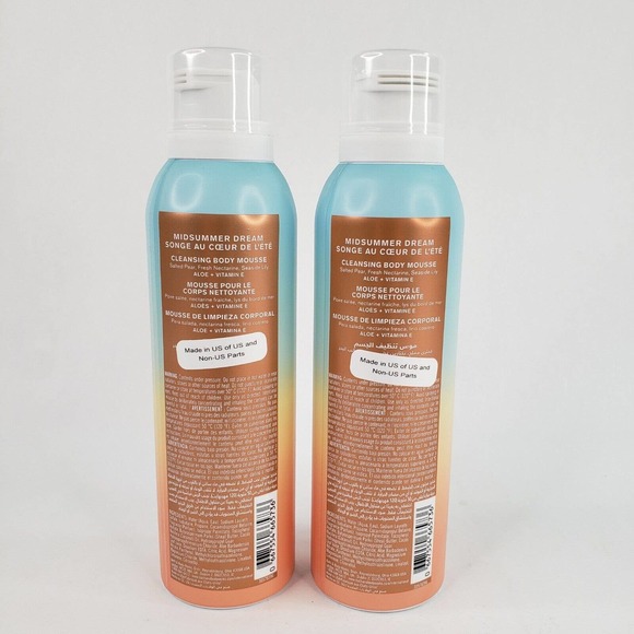 2 Midsummer Dream Cleansing Body Mousse Bath & Body Works Aloe Vitamin E - Picture 3 of 6